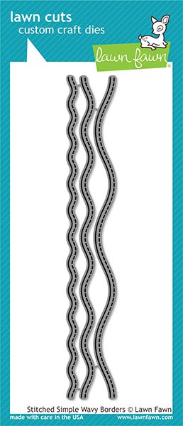 Lawn Fawn - Dies - Stitched Simple Wavy Borders