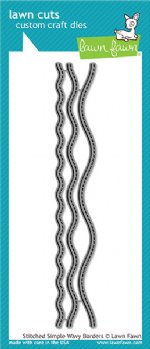 Lawn Fawn - Dies - Stitched Simple Wavy Borders
