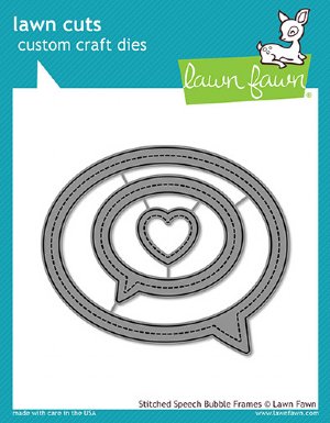 Lawn Fawn - Dies - Stitched Speech Bubble Frames