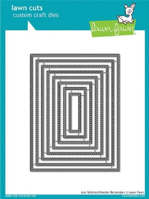 Lawn Fawn - Dies - Just Stitching Double Rectangles