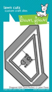 Lawn Fawn - Dies - Diagonal Gift Card Pocket