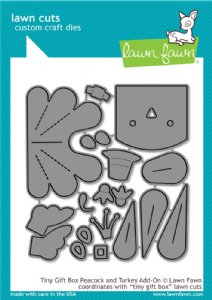 Lawn Fawn - Dies - Tiny Gift Box Peacock and Turkey Add-On