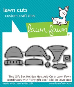Lawn Fawn - Dies - Tiny Gift Box Holiday Hats Add-On