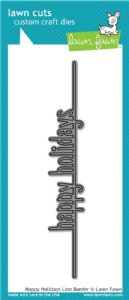 Lawn Fawn - Dies - Happy Holidays Line Border