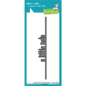 Lawn Fawn - Dies - A Little Note Line Border