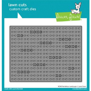 Lawn Fawn - Dies - XOXO Backdrop: Landscape