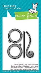 Lawn Fawn - Dies - Reveal Wheel Circle Add-On Frames: Balloon & Speech Bubble