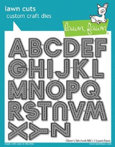 Lawn Fawn - Dies - Oliver's Stitched ABCs