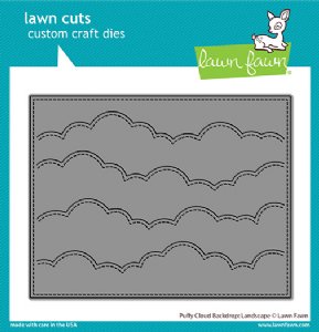 Lawn Fawn - Dies - Puffy Cloud Backdrop: Landscape