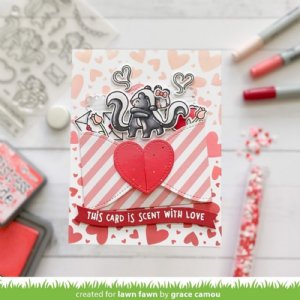 Lawn Fawn - Dies - Gift Card Heart Envelope