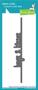 Lawn Fawn - Dies - Hugs and Kisses Line Border