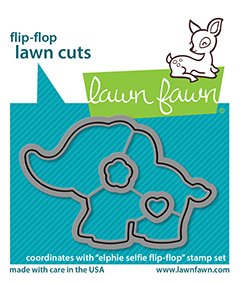 Lawn Fawn - Dies - Elphie Selfie Flip-Flop