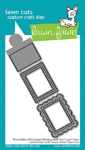 Lawn Fawn - Dies - Reveal Wheel Rectangle Window Add-On