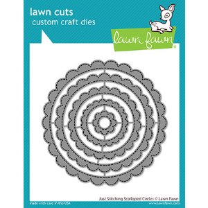 Lawn Fawn - Die - Just Stitching Scalloped Circles