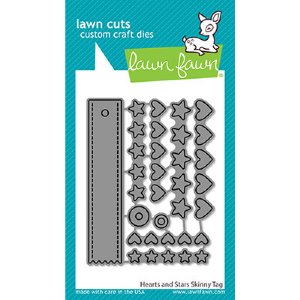Lawn Fawn - Die - Hearts And Stars Skinny Tag