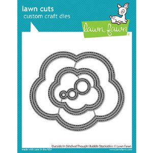 Lawn Fawn - Die - Outside In Stitched Thought Bubble Stackables