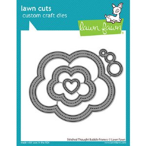 Lawn Fawn - Die - Stitched Thought Bubble Frames
