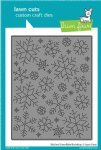 Lawn Fawn - Dies - Stitched Snowflake Backdrop