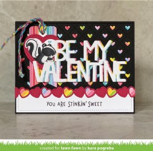 Lawn Fawn - Dies - Valentine Hearts Border