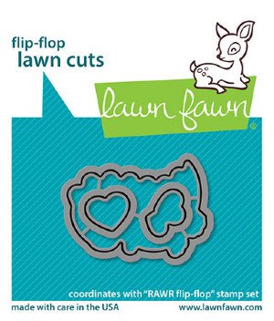 Lawn Fawn - Dies - RAWR Flip-Flop