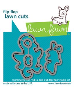 Lawn Fawn - Die - Rub-a-Dub-Dub Flip-Flop