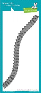 Lawn Fawn - Die - Slimline Picket Fence Border