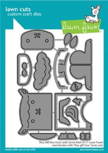 Lawn Fawn - Die - Tiny Gift Box Goat and Llama Add-On