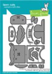 Lawn Fawn - Die - Tiny Gift Box Goat and Llama Add-On