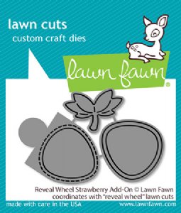 Lawn Fawn - Die - Reveal Wheel Strawberry Add-On