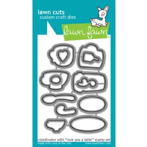 Lawn Fawn - Dies - Love You A Latte Dies