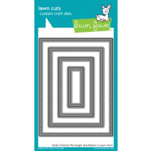Lawn Fawn - Dies - Stitched Rectangle Stackables - Sm