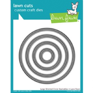 Lawn Fawn - Dies - Stitched Circle Stackables - Lg