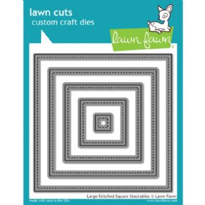 Lawn Fawn - Dies - Large Stitched Square Stackables