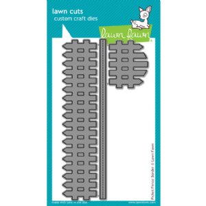 Lawn Fawn - Dies - Picket Fence Border Dies