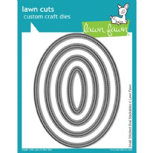 Lawn Fawn - Dies - Small Stitched Oval Stackables Dies