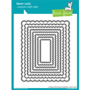 Lawn Fawn - Dies - Scalloped Rectangle Stackables