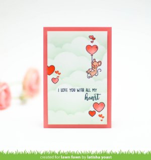 Lawn Fawn - Clear Stamp - All My Heart