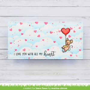 Lawn Fawn - Clear Stamp - All My Heart