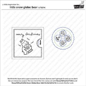 Lawn Fawn - Clear Stamp - Little Snow Globe - Bear