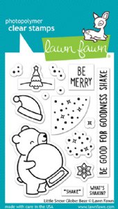 Lawn Fawn - Clear Stamp - Little Snow Globe - Bear