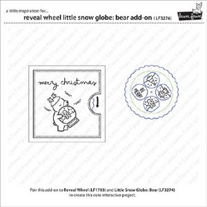 Lawn Fawn - Die & Stencil - Reveal Wheel Bear Add-On