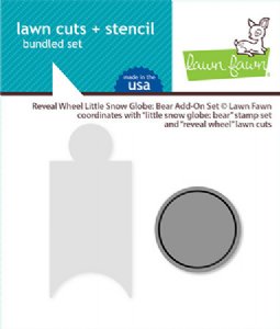 Lawn Fawn - Die & Stencil - Reveal Wheel Bear Add-On