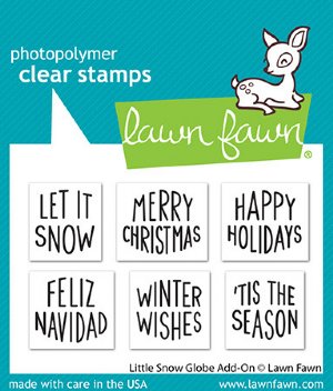 Lawn Fawn - Clear Stamp - Little Snow Globe Add-on