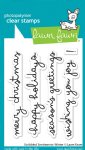 Lawn Fawn - Clear Stamp - Scribbled Sentiments: Winter