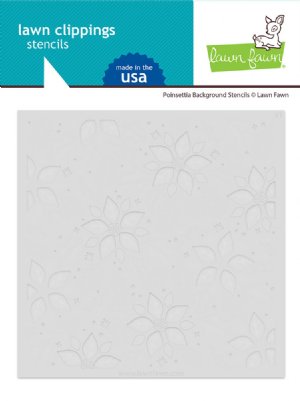 Lawn Fawn - Stencil - Poinsettia Background