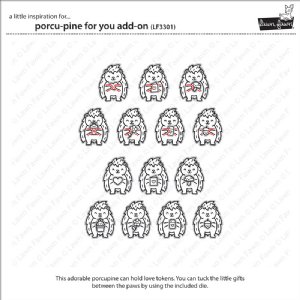 Lawn Fawn - Clear Stamp - Porcu-pine for You Add-On