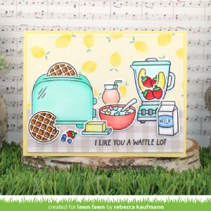 Lawn Fawn - Clear Stamp - A Waffle Lot