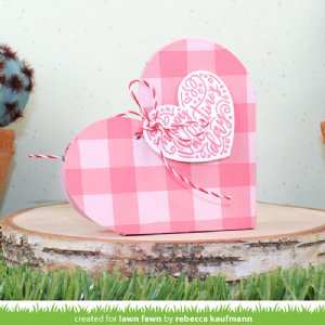 Lawn Fawn - Clear Stamp - Magic Heart Messages