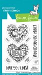 Lawn Fawn - Clear Stamp - Magic Heart Messages