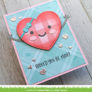 Lawn Fawn - Dies - Stitched Happy Heart